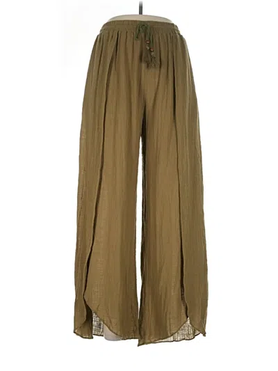 Pre-owned Olivaceous Casual Pants In Gold