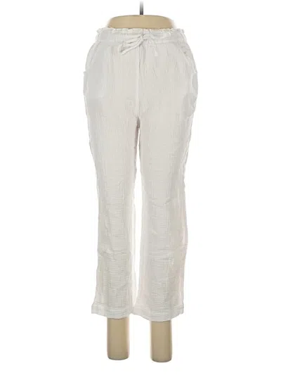 Pre-owned Olivaceous Casual Pants In White