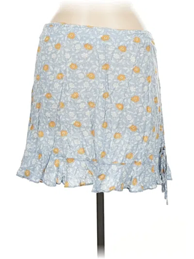Pre-owned Olivaceous Casual Skirt In Blue