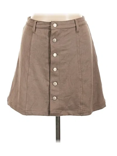 Pre-owned Olivaceous Casual Skirt In Brown