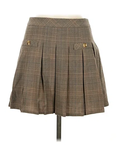 Pre-owned Olivaceous Casual Skirt In Brown