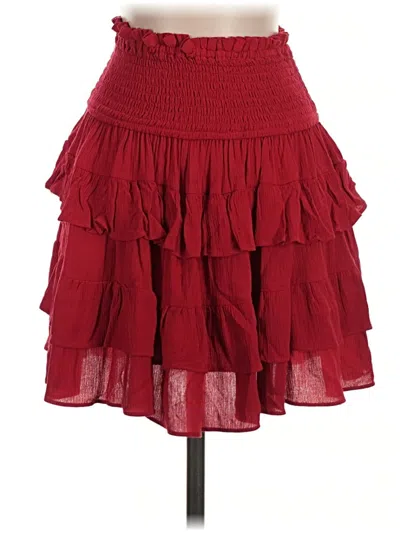 Pre-owned Olivaceous Casual Skirt In Red