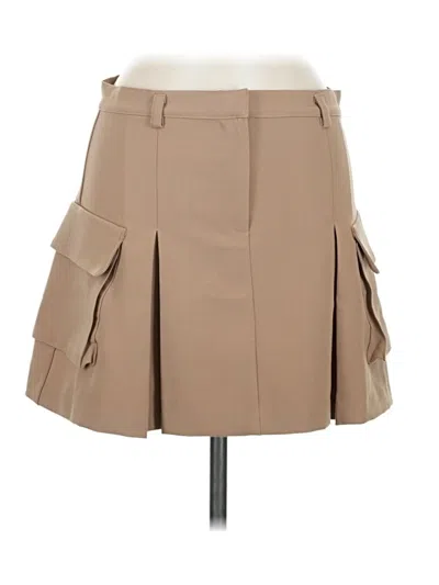 Pre-owned Olivaceous Casual Skirt In Tan