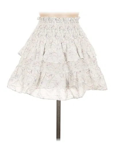 Pre-owned Olivaceous Casual Skirt In White