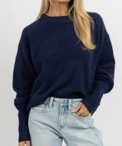 Olivaceous Clara Sweater In Navy In Blue