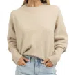 Olivaceous Clara Sweater In Oatmeal In White