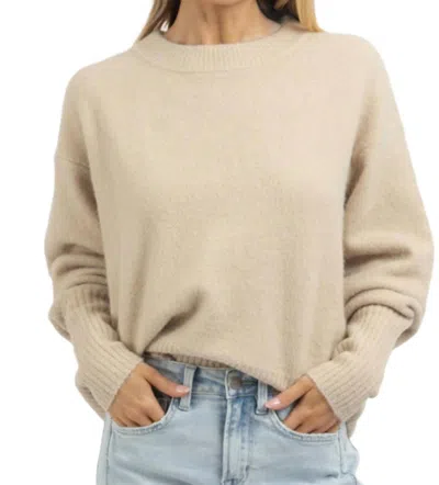 Olivaceous Clara Sweater In Oatmeal In White