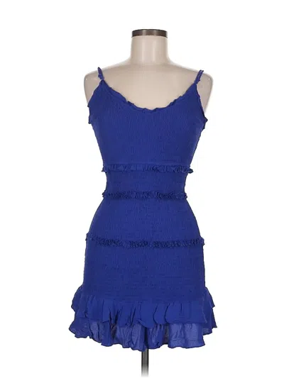 Pre-owned Olivaceous Cocktail Dress In Blue