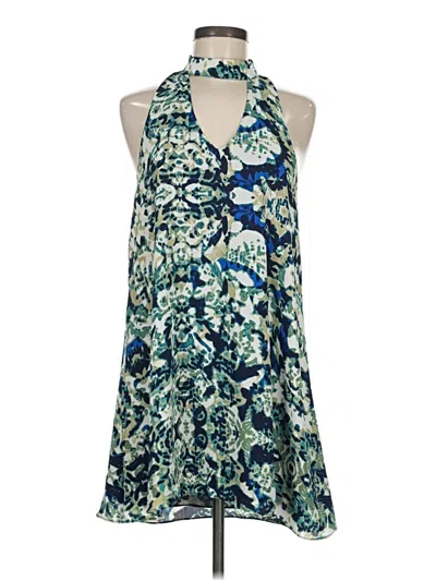 Pre-owned Olivaceous Cocktail Dress In Blue