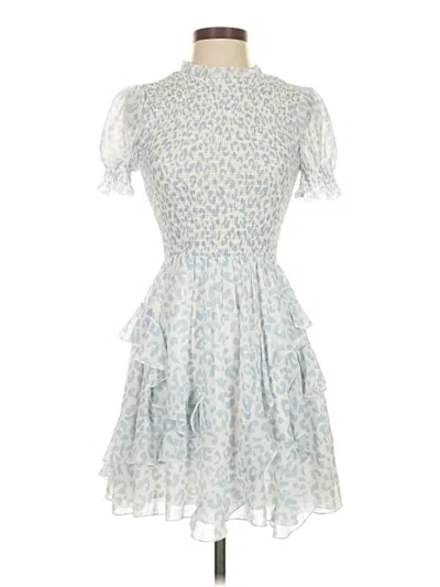 Pre-owned Olivaceous Cocktail Dress In Blue