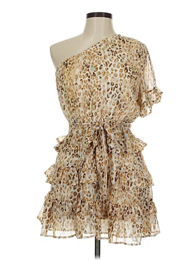 Pre-owned Olivaceous Cocktail Dress In Brown