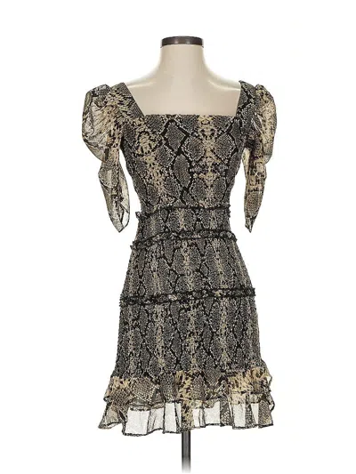 Pre-owned Olivaceous Cocktail Dress In Gold