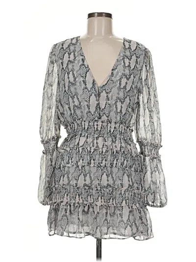 Pre-owned Olivaceous Cocktail Dress In Gray