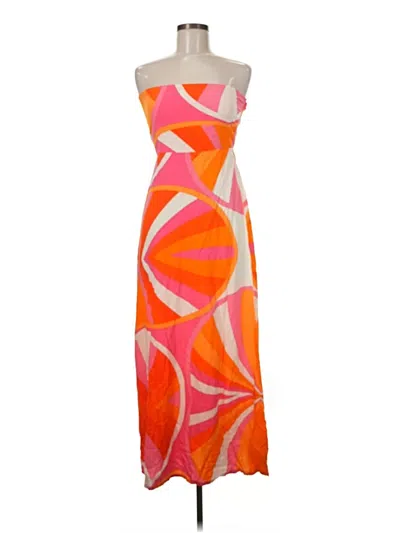 Pre-owned Olivaceous Cocktail Dress In Orange