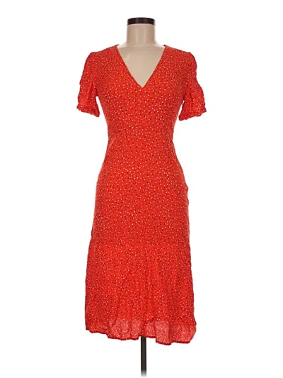 Pre-owned Olivaceous Cocktail Dress In Red