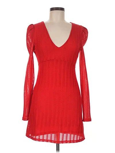 Pre-owned Olivaceous Cocktail Dress In Red