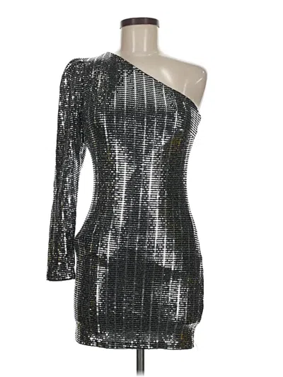 Pre-owned Olivaceous Cocktail Dress In Silver