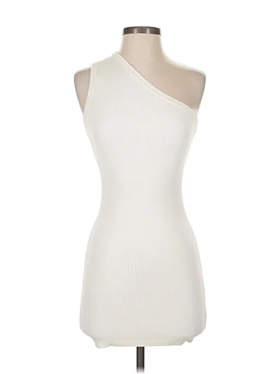 Pre-owned Olivaceous Cocktail Dress In White