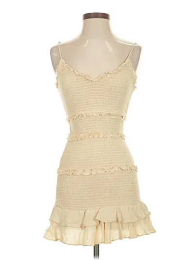 Pre-owned Olivaceous Cocktail Dress In White