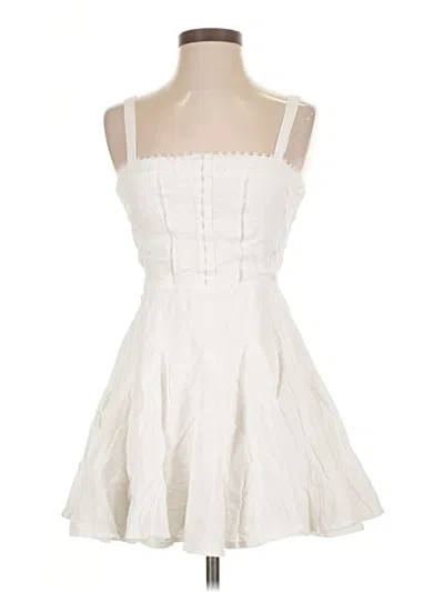 Pre-owned Olivaceous Cocktail Dress In White