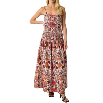 Olivaceous Daisy Floral Dress In Multi