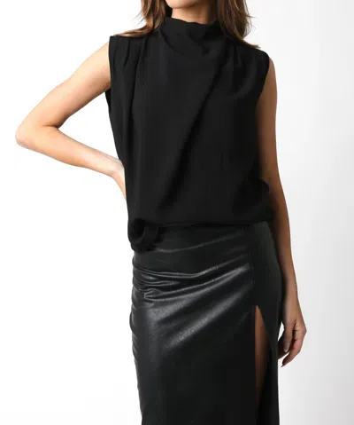 Olivaceous Denise Top In Black
