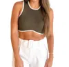Olivaceous Departure Time Top In Olive In Multi