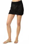Olivaceous Edition Crochet Skirt In Black In Black