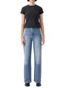 Olivaceous Ellie Wide Leg Denim Jeans In Blue In Blue