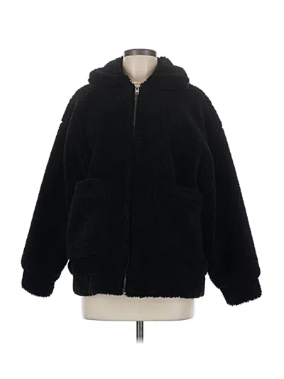 Pre-owned Olivaceous Faux Fur Jacket In Black