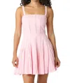 Olivaceous Fit & Flare Dress In Pink In Pink