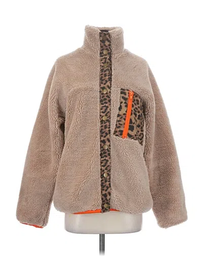 Pre-owned Olivaceous Fleece Jacket In Brown