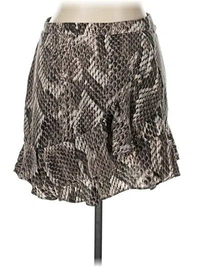 Pre-owned Olivaceous Formal Skirt In Silver