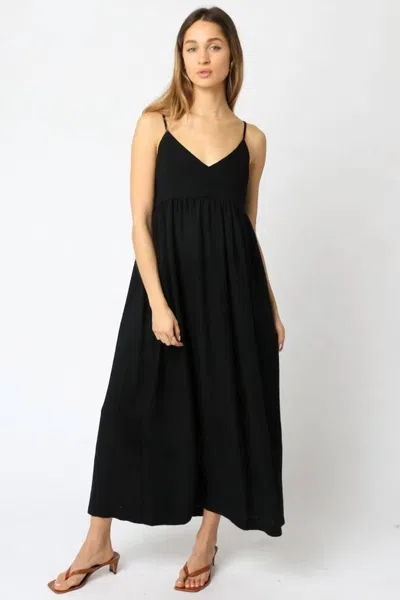 Olivaceous Galley Maxi Dress In Black