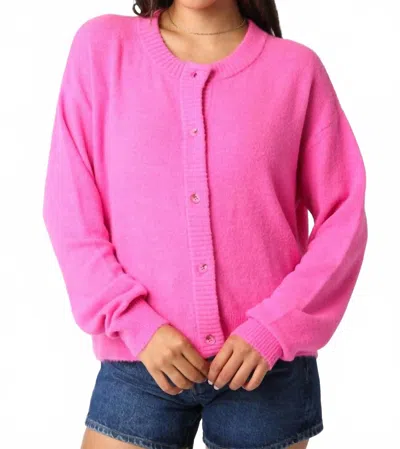 Olivaceous Gillian Cardigan In Pink
