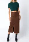 Olivaceous Gillian Crop Sweater In Green