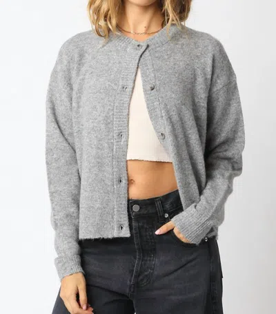 Olivaceous Gillian Sweater In Heather Grey In Gray