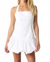 Olivaceous Got It Bubble Mini Dress In White In White