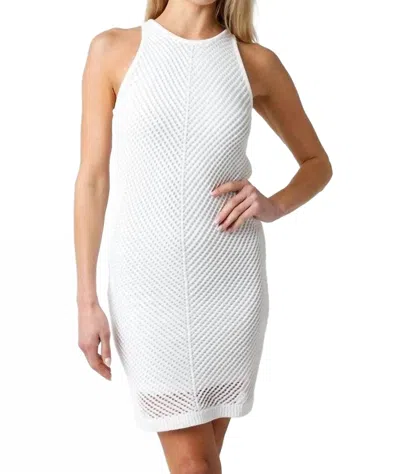 Olivaceous Harper Crochet Dress In White