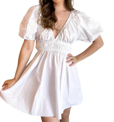 Olivaceous Harriet Mini Dress In White