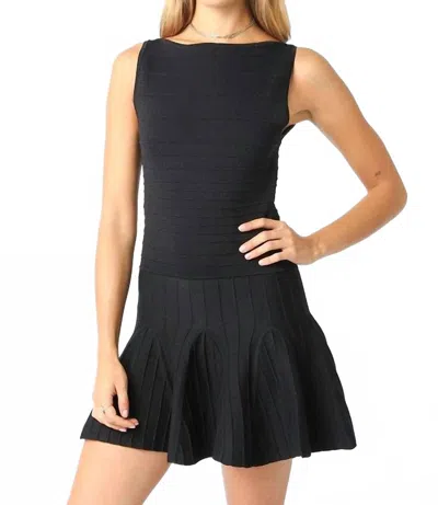 Olivaceous Heather Mini Dress In Black