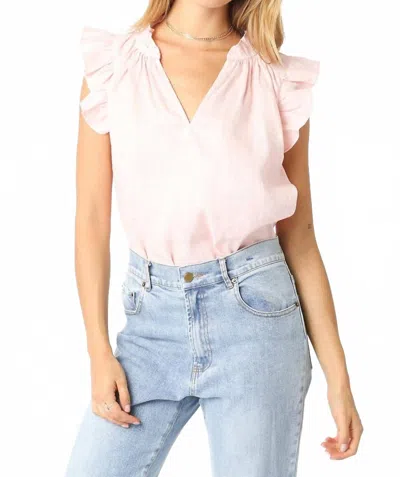 Olivaceous Heidi Sleeveless Top In Peachy Pink