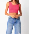 Olivaceous Krystal Tank Top In Fuchsia In Pink