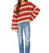 Olivaceous Lennox Sweater In Red In Red