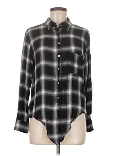 Pre-owned Olivaceous Long Sleeve Blouse In Black