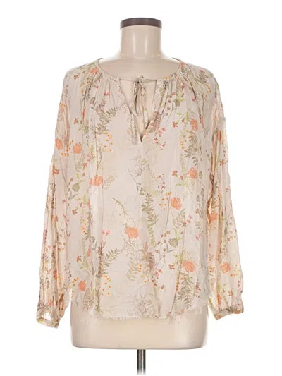 Pre-owned Olivaceous Long Sleeve Blouse In Ivory