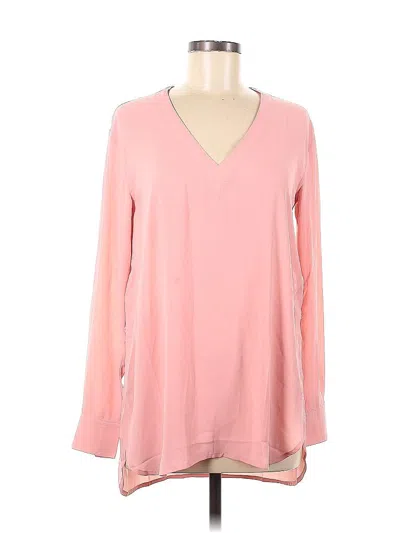 Pre-owned Olivaceous Long Sleeve Blouse In Pink