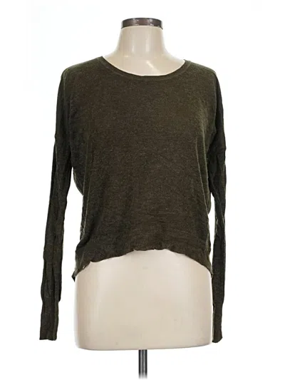 Pre-owned Olivaceous Long Sleeve T-shirt In Brown