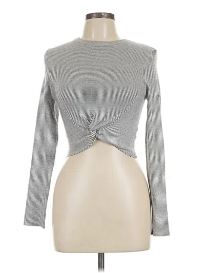Pre-owned Olivaceous Long Sleeve T-shirt In Gray