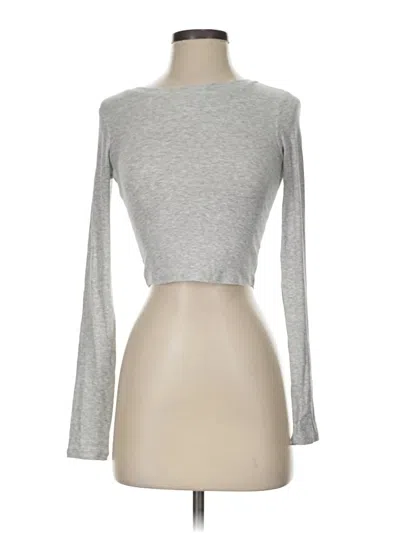 Pre-owned Olivaceous Long Sleeve T-shirt In Silver